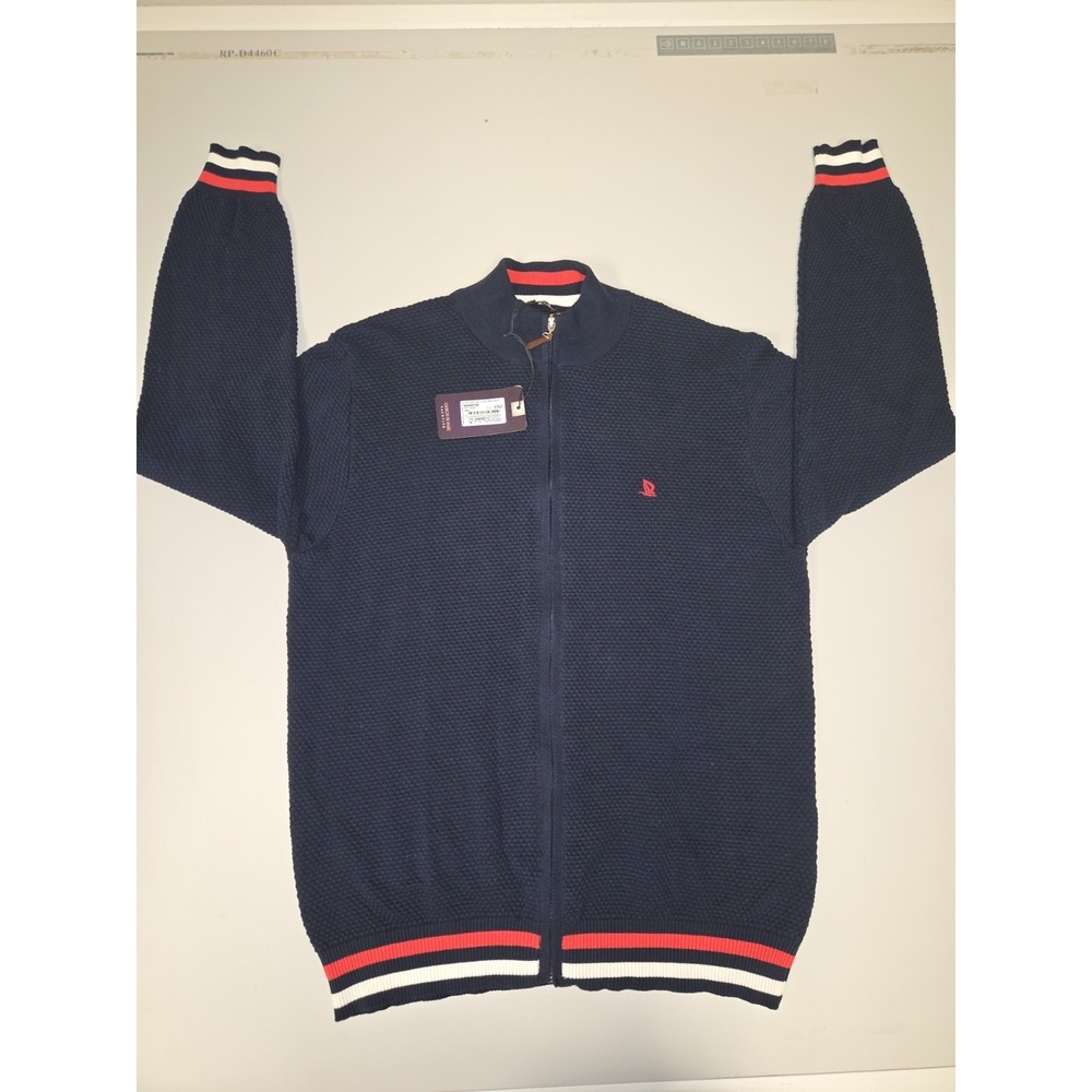 Giorgio Di Mare Men's Yachting Collection Full Zip‎ Sweater Size 2XL Navy NWT